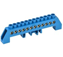 Шина IEK N ноль в комбинированном DIN-изоляторе Стойка ШНИ-8x12-12-КС-С YNN10-812-12DP-K07