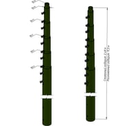 Мачта телескопическая Мачты.ру МТП-12 зелёный 200001600063