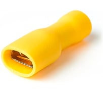 Разъем плоский полностью изолированный HLT Рппи-М 5.5-250 желтый (мама) 100шт. (5уп./уп.) 084-13-065