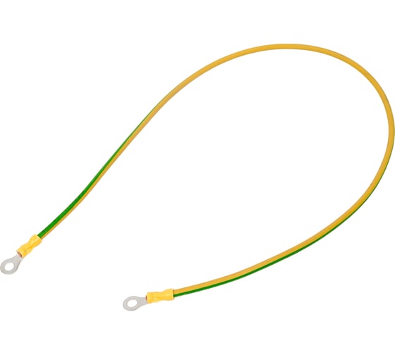 Проводник заземляющий медный PRO-lotki.ru PZM6-700 сечение S6 мм, кольцо под винт М6 L=700 TLS56308 1