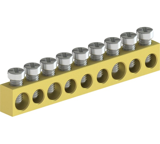 Шина нулевая КЭАЗ OptiBox P-KSN-1-3-6x9-09 10шт 303701 1