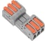 Клемма REXANT СМК 222-423R проходная, разъемная, 3 полюса, серая, 0,2-2,5/4мм² блистер 5 шт/уп 07-5263-5 1