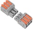 Клемма REXANT СМК 222-423R проходная, разъемная, 3 полюса, серая, 0,2-2,5/4мм² блистер 5 шт/уп 07-5263-5 2