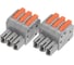 Клемма REXANT СМК 222-423R проходная, разъемная, 3 полюса, серая, 0,2-2,5/4мм² блистер 5 шт/уп 07-5263-5 6
