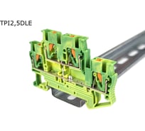 Клемма Провенто push-in двухуровневая 4 контакта, 2,5 мм2, заземляющая TPI2,5DLE
