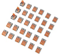 Соединительная клемма с рычагами Сириус А 3 отверстия (30шт) SKL222O-3-Gr-30