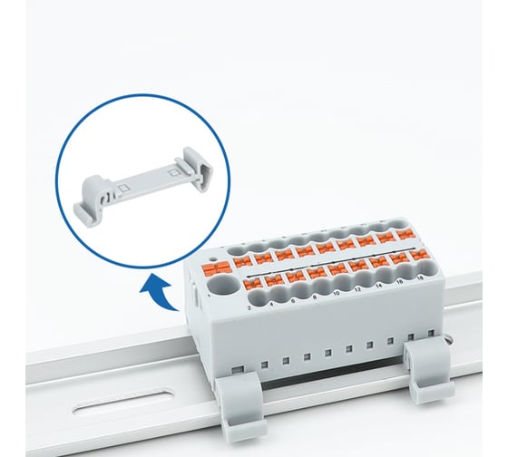 Блок распределительный CONTA JPTFIX6/12x2.5 GRAY-5, БЛОК РАСПРЕДЕЛИТЕЛЬНЫЙ, упаковка 5 шт 00-00013331