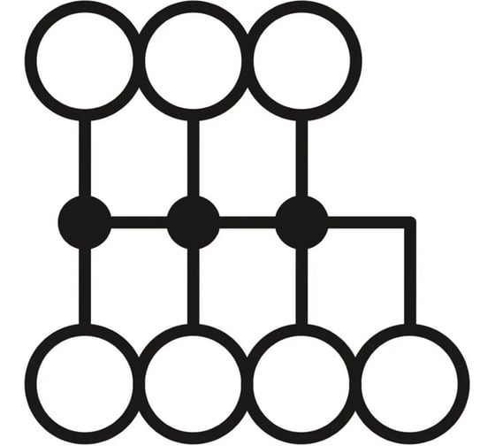 Блок распределительный CONTA JPTFIX6/6x2.5 BLUE-5, БЛОК РАСПРЕДЕЛИТЕЛЬНЫЙ, упаковка 5 шт 00-00013327