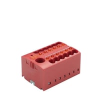 Блок распределительный CONTA JPTFIX6/12x2.5 RED-5, БЛОК РАСПРЕДЕЛИТЕЛЬНЫЙ, упаковка 5 шт 00-00013332
