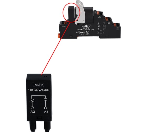 RC-фильтр CONTA LM-DK-5, 230V, упаковка 5 шт 00-00013013