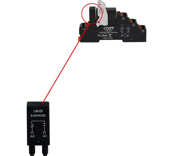 RC-фильтр CONTA LM-DI-5, 24V, упаковка 5 шт 00-00013012
