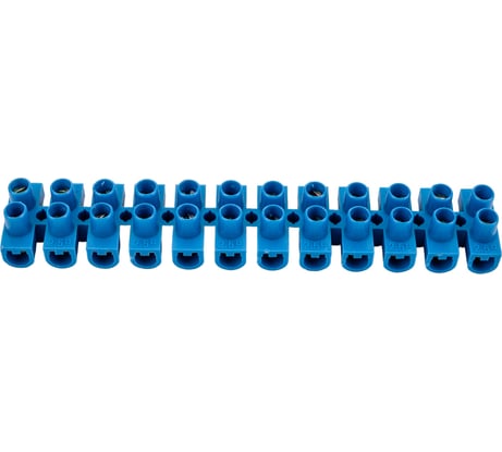 Контактный зажим IEK винтовой ЗВИ-3 н г 1,0-2,5мм2 12пар синий UZV6-003-04