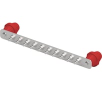 Шина уравнивания потенциалов OSTEC 40x5, 8 подключений М10, медь МШ-923-М