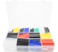 Набор термоусадочных трубок Vell 580 шт, 6 цветов, 38/45 мм, диаметр 1-10 мм 1379611