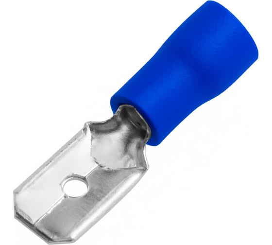 Разъем кабельный Vell плоский изолированный «папа», РПИ-П 2,5-6,3, 100 шт {VLrpip-2.5-6.3} 1379579 1