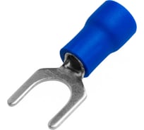 Кабельный наконечник вилочный изолированный Vell НВИ 2,5-6, 100 шт 1379569