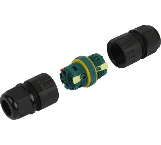 Коннектор ЭРА NO224673 кабельный, прямой, 3Pin 0.5-2.5 мм2, безвинтовой, IP68 Б0068045 1