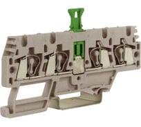 Проходной зажим DKC, HMM.2 2 2 SGR, 2 ввод 2 вывода, серый 2,5 кв.мм, с размыкателем 60шт ZHMS10GR