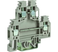 2х уровневый проходной зажим DKC, DAS.4 LI, бежевый с лампой LED ZDS123 99580