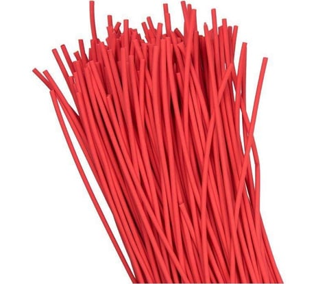 Трубка АБК-СИЛА ТУТ диаметр-3/1,5 мм красная нарезка по 1м 50м/упаковка 3300104