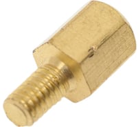 Стойка для печатных плат ЦКИ шестигр., внутр./наруж., М3х6, латунь, 100 шт. 68144 20018470