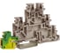 Проходной зажим DKC TDE.2, 2 уровня, земля, бежевый, 2,5 кв.мм ZTL500 100491 1
