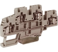 2-х уровневый проходной зажим DKC, HMD.2GR, серый, 2,5 кв.мм 60шт ZHD100GR