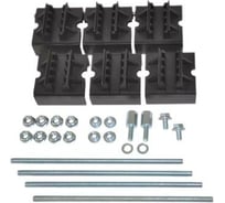 Набор держателей DKC, для шин толщиной 5мм, 1-2 шины на полюс, 4 полюса R5BSEV2 5TN 96246