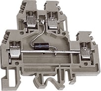 2х уровневый проходной зажим DKC, DAS.4 D24GR, серый 4 кв.мм с диодом между уровнями ZDSD024GR 99601