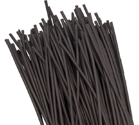 Трубка ТУТ АБК-СИЛА диаметр-13/6,5 мм чёрная нарезка по 1м 50м/упаковка 3300406