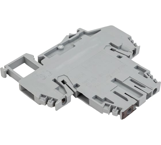 Проходной зажим DKC, DBC.2 CIGR, серый 2 уровня 2,5 кв.мм, с перемычкой между уровням 1шт ZDB117GR