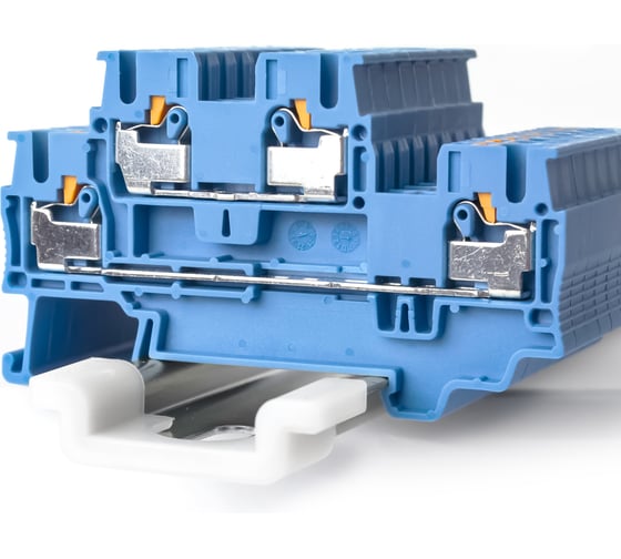 Клемма KLR /RYK 2.5 D BU-V0 2.5mm2/Синий/класс горючести V0 (НУ=50шт) 1251021V 1