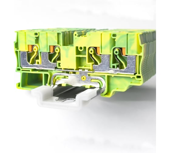 Клемма KLR /RYK 6 FO PE-V0 6mm2/Желто-зеленый/класс горючести V0 (НУ=30шт) 125906EV 1