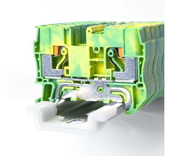 Клемма KLR /RYK 6 PE-V0 6mm2/Желто-зеленый/класс горючести V0 (НУ=50шт) 125006EV 1