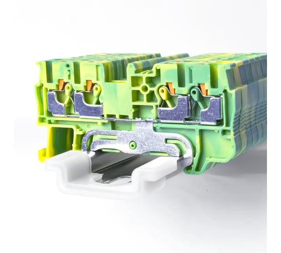 Клемма KLR /RYK 2.5 FO PE-V0 2,5mm2/Желто-зеленый/класс горючести V0 (НУ=55шт) 125902EV 1