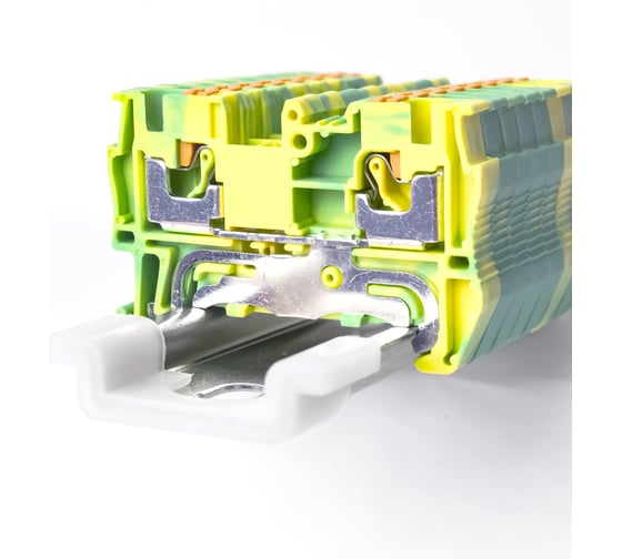 Клемма KLR /RYK 4 PE-V0 4mm2/Желто-зеленый/класс горючести V0 (НУ=70шт) 125004EV 1