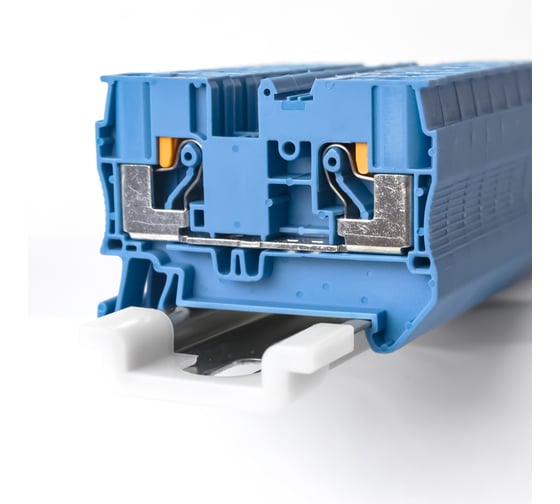 Клемма KLR /RYK 6 BU-V0 6mm2/Синий/класс горючести V0 (НУ=50шт) 1250061V 1