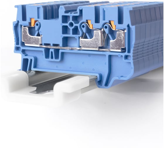 Клемма KLR /RYK 2.5 TO BU-V0 2,5mm2/Синий/класс горючести V0 (НУ=75шт) 1258021V 1