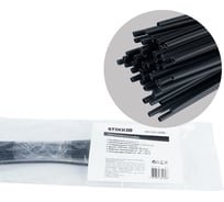 Термоусадочная трубка STEKKER 1, 5/0, 75 HST-1575-100BK, длина 100 см., коэф. усадки 2:1 50шт, 50271