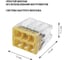 Строительно-монтажная клемма TDM ELECTRIC КБМ-2273-246 2,5мм2 с пастой 5 шт/упак SQ0517-0126 3