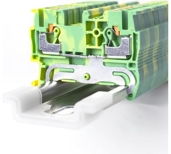 Клемма KLR RYK 2.5 PE-V0 2,5мм2/желто-зеленый/класс горючести V0 (НУ=90шт) 125002EV 1