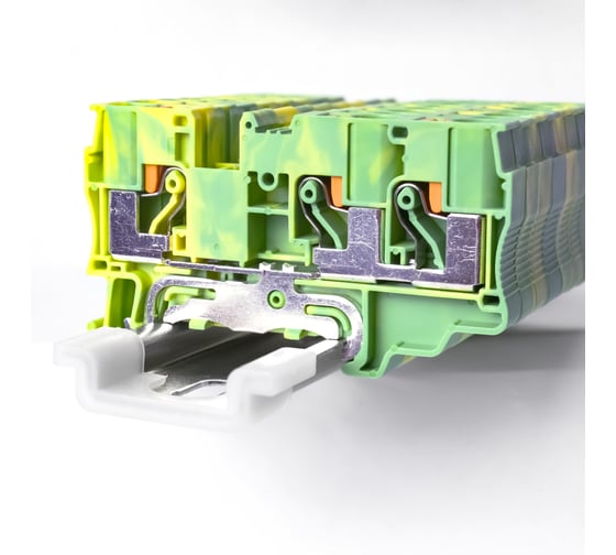 Клемма KLR RYK 6 TO PE-V0 6мм2/желто-зеленый/класс горючести V0 (НУ=50шт) 125806EV 1