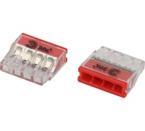 Клемма ЭРА NO-225-359 быстрозажимная 2273-204 компактная 4 проводная 0.2-2.5 мм2 (упаковка 40 шт.) Б0067922
