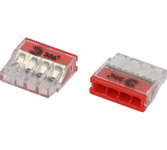 Клемма ЭРА NO225359 быстрозажимная 2273204 компактная 4проводная 0.22.5 мм2 (упаковка 40 шт.) Б0067922 1