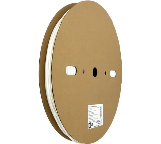 Термоусадочная маркировочная трубка Формат СТ ФСТ-МТ-2К 3,2/1,6мм, белый, в рулоне 200м/упак МТ2К032Б200М 1