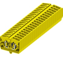 Клемма SUPU TB 1-1 боковое подключение, с защелкивающимися ножками, сечение 2,5 мм. кв., желтый, 100 шт 254315