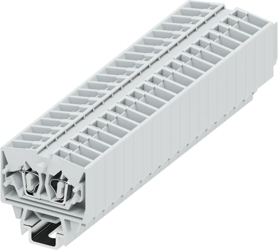 Клемма SUPU TB 1-1 на DIN-15, фронтальное подключение, сечение 2,5 мм. кв., светло-серый, 100 шт 254363 1