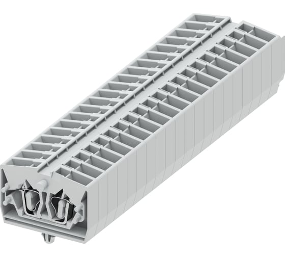Клемма SUPU TB 1-1 боковое подключение, с защелкивающимися ножками, сечение 2,5 мм. кв., светло-серый, 100 шт 254313 1