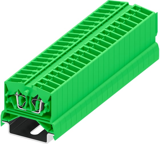 Клемма SUPU TB 1-1 на DIN-35, фронтальное подключение, сечение 2,5 мм. кв., зеленый, 100 шт 254376 1