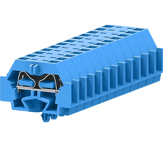 Клемма SUPU TB 1-1 с боковым подключением, с защелкивающимися ножками, синяя, 100 шт 242314 1